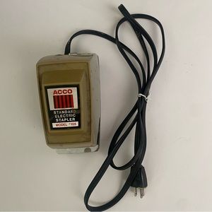 vintage ACCO standard electric stapler model 105 office supply